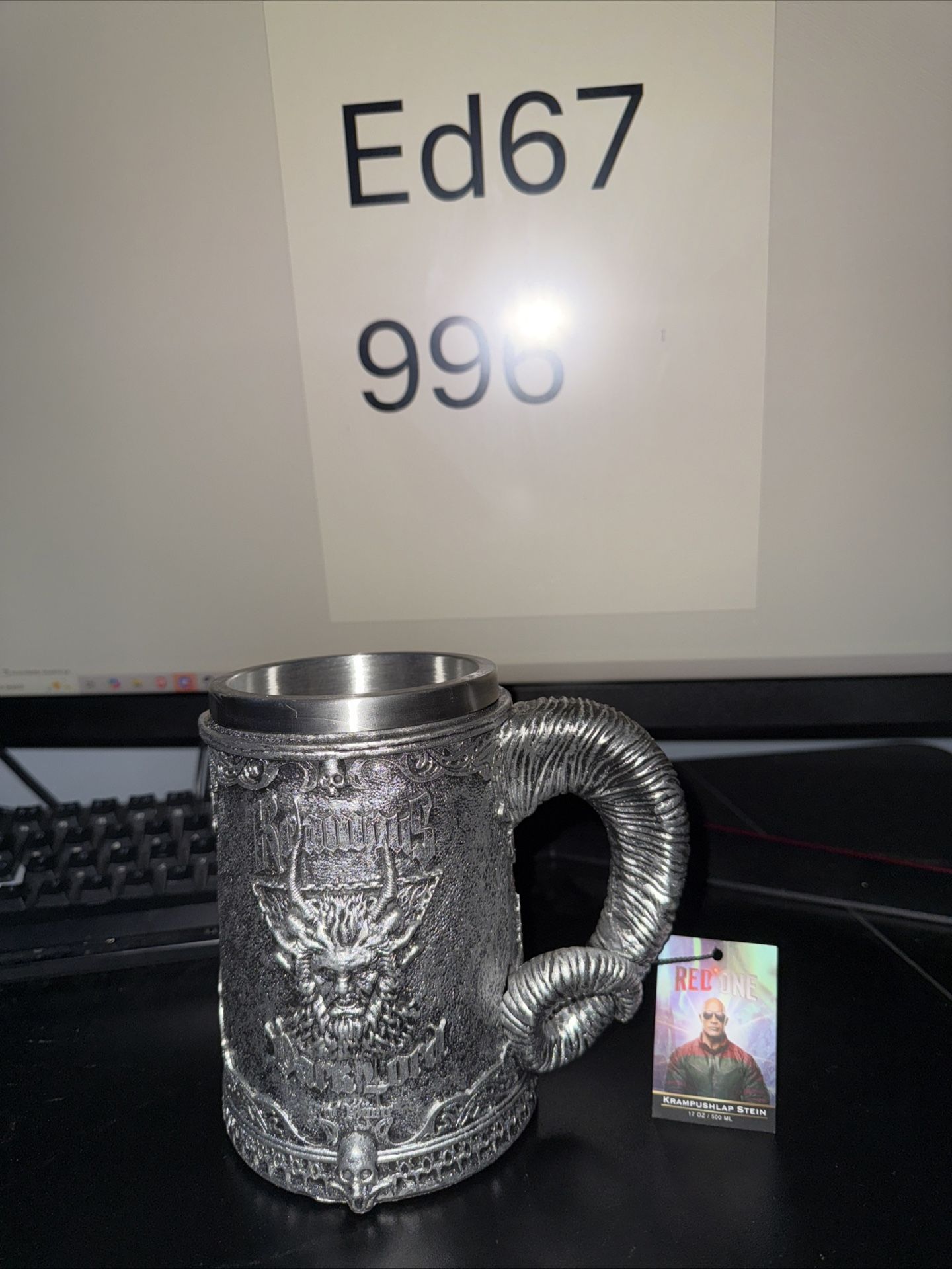 Red One Krampus Mug Stein – 2024 Movie Promo Cup | Dwayne Johnson Exclusive