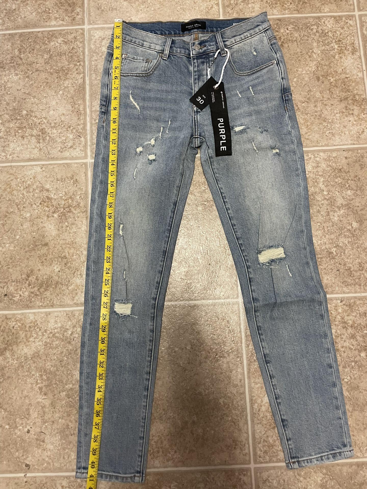 Purple Jeans Size 30 Black Tag