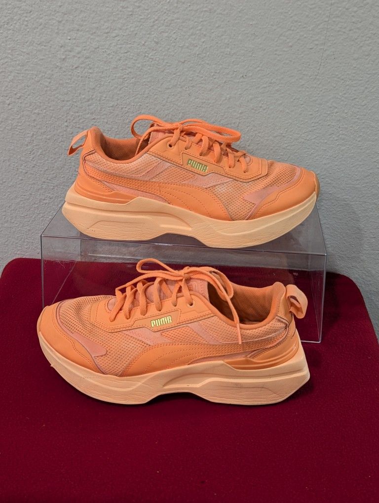 Puma Kosmo Rider Sorbet Low Womens Casual Shoes Orange Size 10