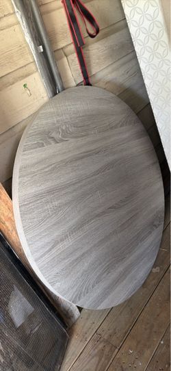 Gray dining table