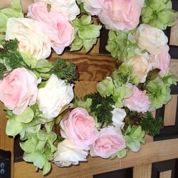 Pink & Ivory Wreaths 