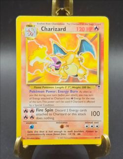 Pokemon Legendary collection non holo Charizard card 3/110 MP