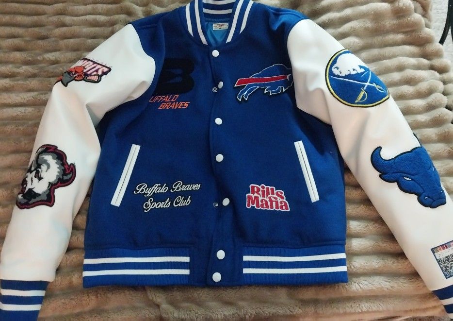 Buffalo Bills Football Hockey Soccer Baseball Sports Team Jacket Brand New Sizes Small Medium