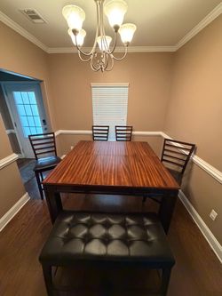 Square Cherrywood extendable table