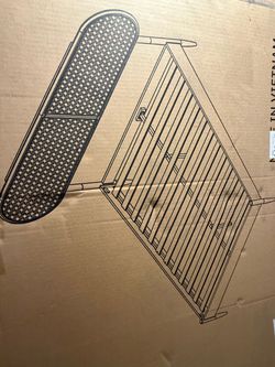 Queen bed frame in box