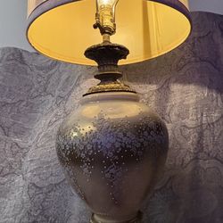 Vintage Hollywood Regency Brass Gold Glass Base With Intricate Beautiful Flowers 