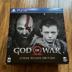 God Of War Stone Mason Collectors Edition PS4 (New-Open Box)