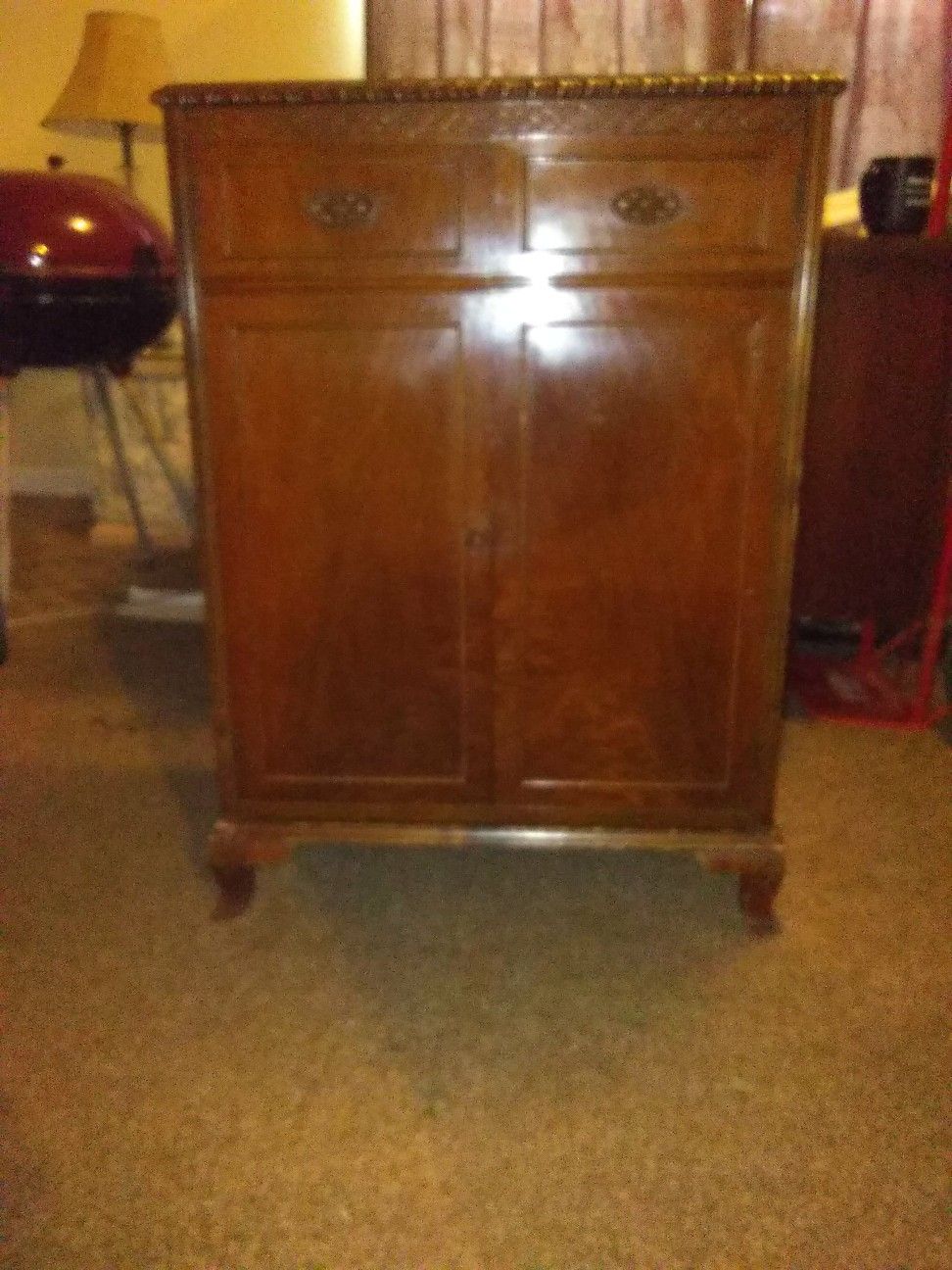 VintageCustom cabinet and good / fair condition