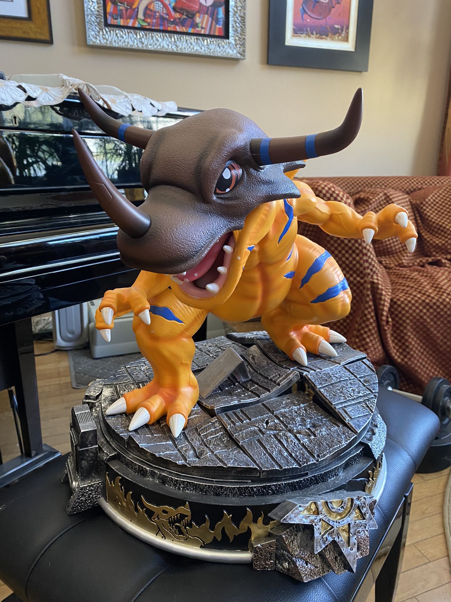 Vitamin studio Digimon Adventure Greymon KCollector Resin Painted Limit Statue.