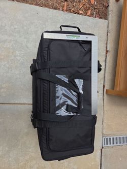 Large Black Rolling Duffel Bag