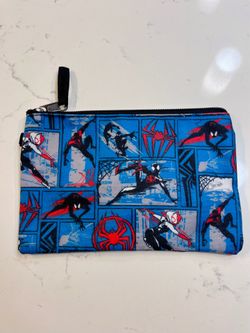 Spider-Man Blue Zippered Pouch