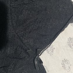 all black baby doll top