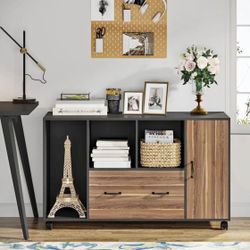 F1623 Rolling File Cabinet with Drawer and Door for A4/Letter/Legal Size