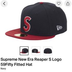 Supreme New Era Reaper S Logo 59fifty Fitted 7 3/4