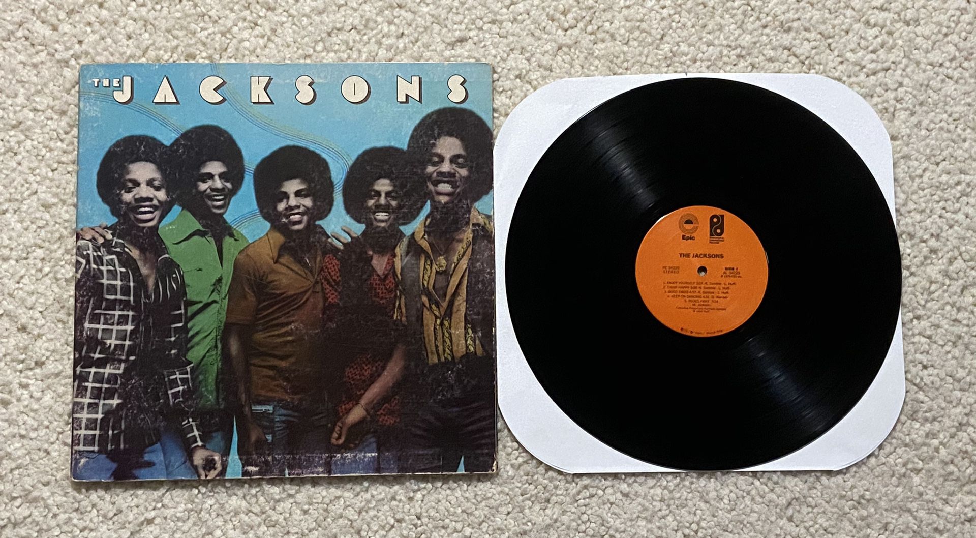 The Jacksons “The Jacksons” vinyl lp 1976 Epic Records Original 1st Pitman Pressing not a reissue beautiful glossy vinyl 70s Soul