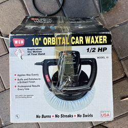 WEN 10" Random Orbital Car Waxer Buffer Polisher Model 10 Type 1 USA Vintage