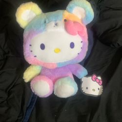 Rainbow Hello Kitty Plush