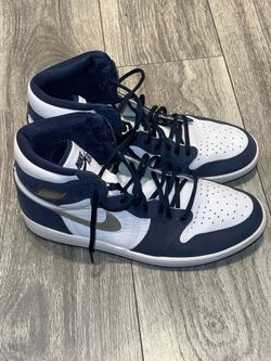 Air Jordan 1 Retro High COJP Midnight Navy Silver White DC1788-100 Sz US 12