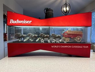 Vintage Budweiser Hanging Clydesdale Spectacular Sign New In Box