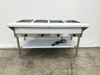 ETL 4 plate warmer and dry steam table 110v NH-4-120