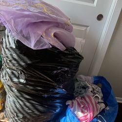 Big Bag Of Baby Girl Clothes N Shoes Some Teddy Bears N Toys 