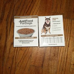 Just Food For Dogs Critical Care Support 12.5 oz Dog Food