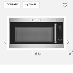 Kitchen Aid Over range Microwave