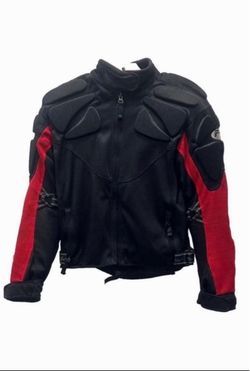 🏍️ Motorcycle Protective Riding Jacket – Black & Red - Size M