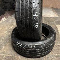 225/45/18 Bridgestone Pair 60$