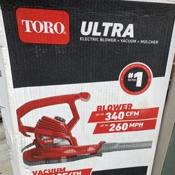 Toro Ultra 260 mph 340 CFM 120V Electric Handheld Leaf Blower