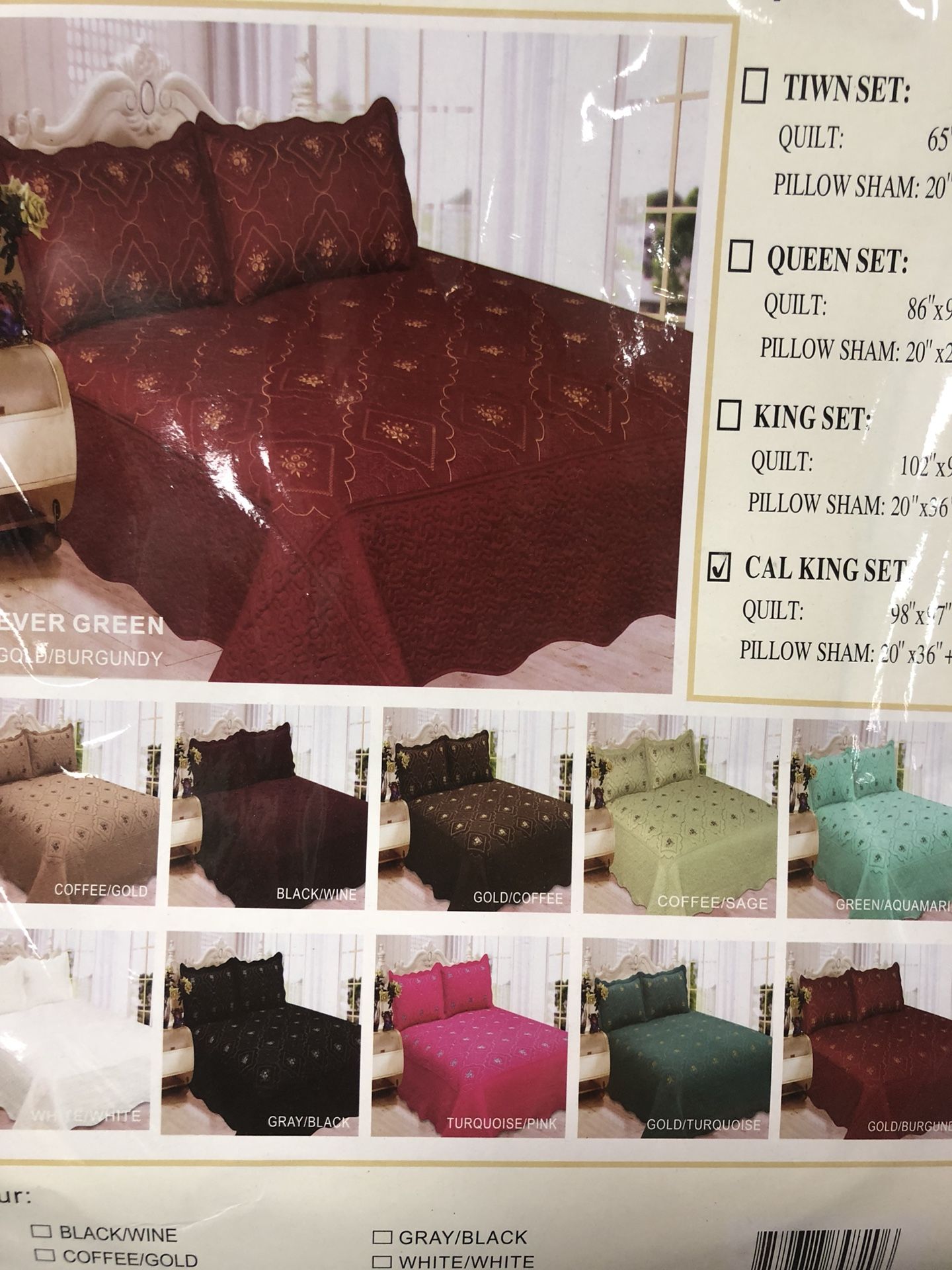 Bedspread Imbued Three pieces pillow case one sheet