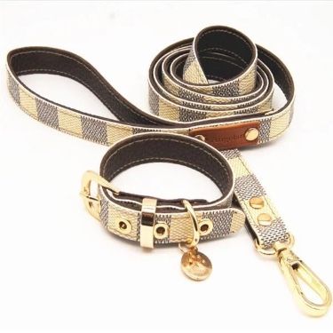 Luxury Dog Collar And Leash Set
