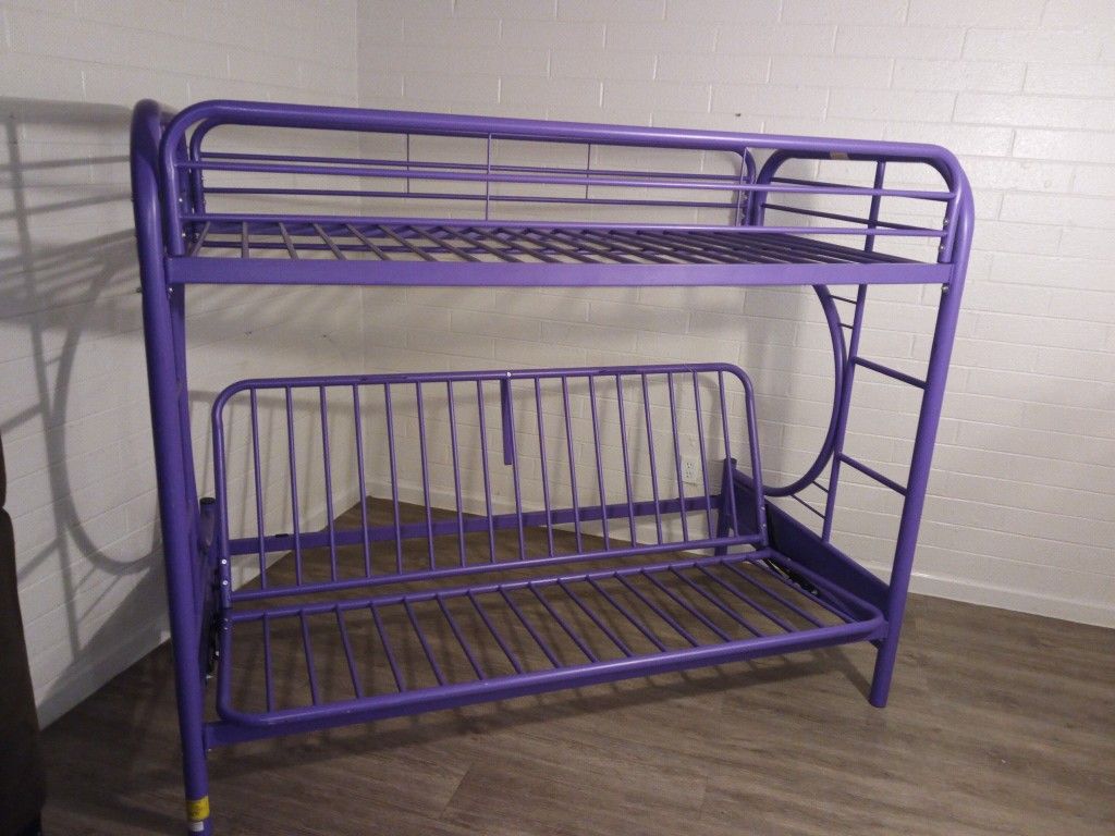 Brand new purple bunk bed / futon $100 firm FREE DELIVERY