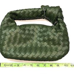 Woven Handbag for Women, Green {2774}.[Parma]