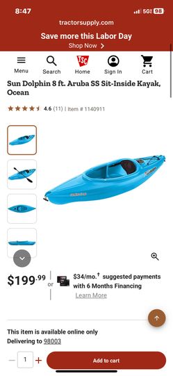 Youth kayak