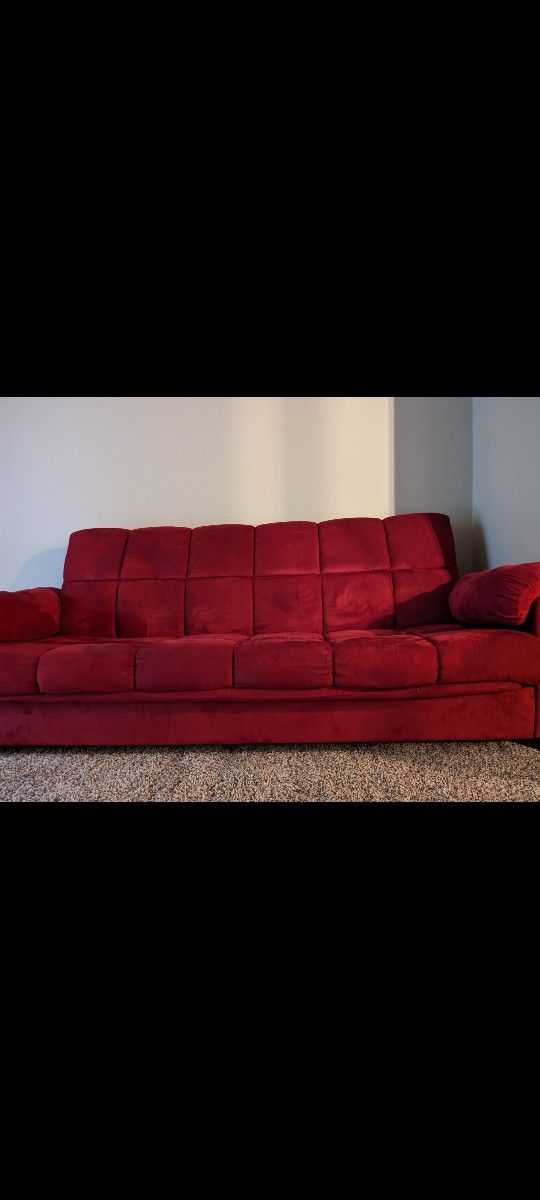 Red Futon Couch