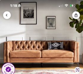 Modern stylish tufted sofa