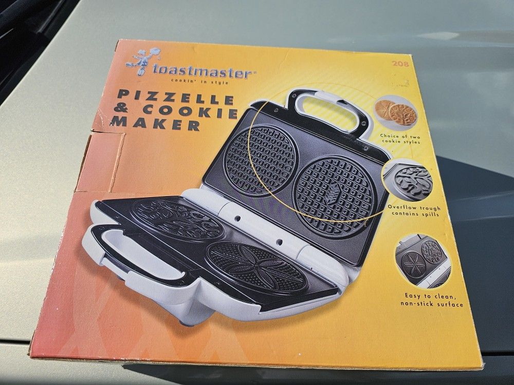 Pizzelle & Cookie Maker Toastmaster Model 208 Brand New