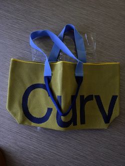 Curves Perforated Knit Tote (Maize)
