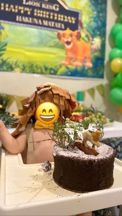Lion king theme / birthday party / smash cake / one year old baby