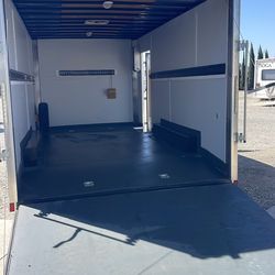 8‘ x 16‘ outback, peace, enclosed trailer, excellent condition