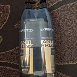 Experto Anti Frizz shampoo (1000ml) & conditioner (1000ml) with Keratin & Marula Oil