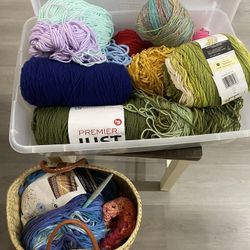 Yarn & Crochet Hooks 