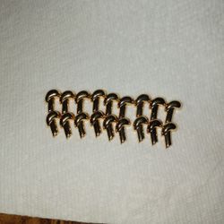 9 Gold Tones Charms To Make Bracelet. 
