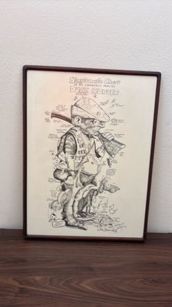 Jim Snook signed cartoon art