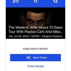 Weeknd Concert Tix