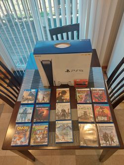 Sony Playstation 5 Console With " 2 "Tb of memory  And "15" Games.