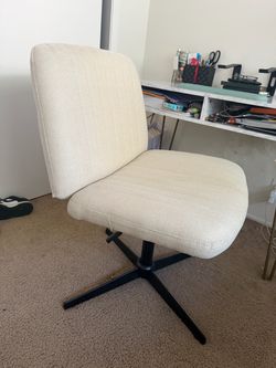 Beige criss cross  desk chair