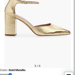 Paola Ankle Strap Pointed Toe Pump (Women)