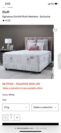 Mattress kluft plush king size brand new